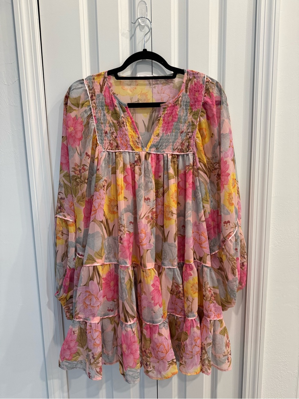 Shop Talulah Floral Tiered Babydoll Mini Dress